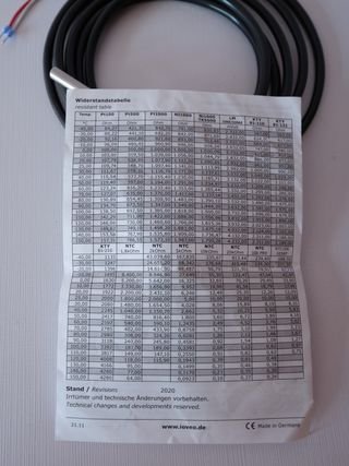 Pack 2 sondas temperatura ntc ioveo