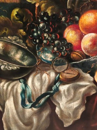 Dipinto Olio Su Tela Natura Morta