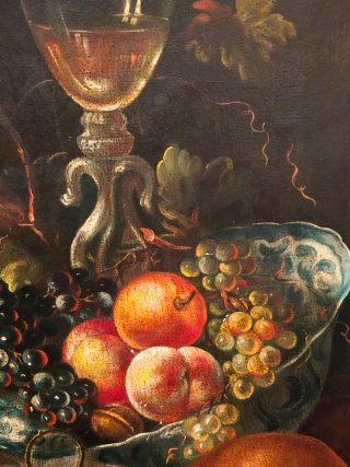 Dipinto Olio Su Tela Natura Morta