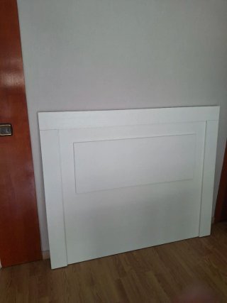 Cabecero cama matrimonio Blanco 1.35