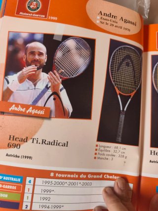 Raqueta Tenis Head Ti. Radical Andre Agassi