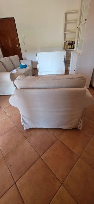 Poltrona Ikea Ektorp Beige Tessuto