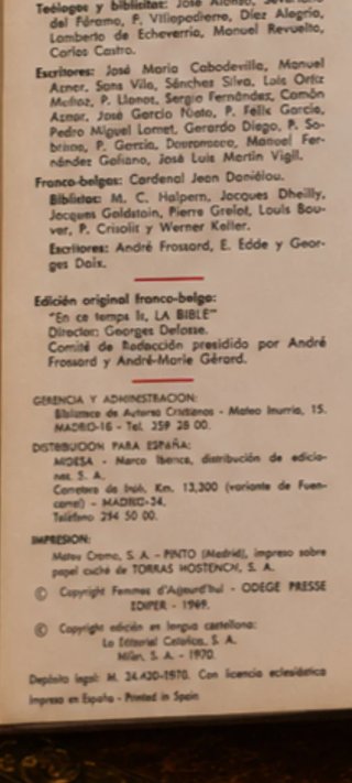 COLECCIÓN "LA BIBLIA" Nuevo y antiguo testamento