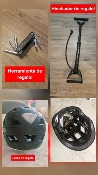 Bici urbana Decathlon NUEVA con accesorios