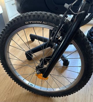 Bicicleta Rockrider 20 Blanca Regalo porta bidones