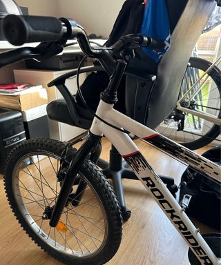 Bicicleta Rockrider 20 Blanca Regalo porta bidones