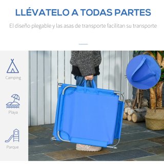 Tumbona Plegable Jardín Ajustable