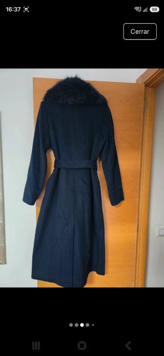 Abrigo Michael Kors Lana azul marino
