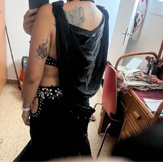 Traje Danza del Vientre Negro Adornado