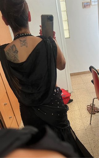 Traje Danza del Vientre Negro Adornado