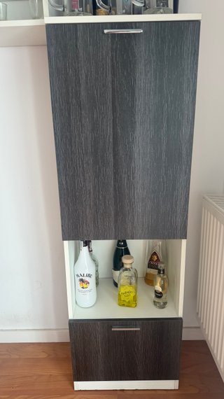 Mueble centro de salón oscuro
