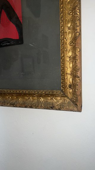 Cuadro Clásico Dorado Lámina Étnica