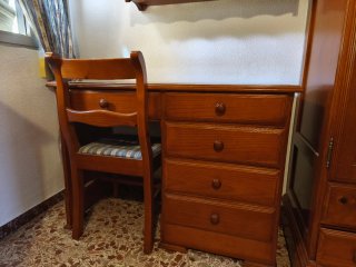 Dormitorio completo madera