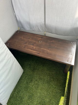 Banco Terraza Madera , cojín impermeable