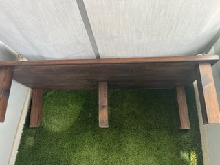 Banco Terraza Madera , cojín impermeable