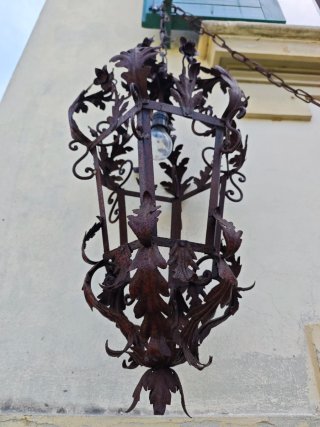 Grande Lanterna Antica Ferro Battuto