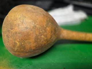 Calabaza seca decorativa