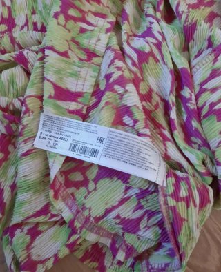 Vestido Verano Mango Verde y Rosa