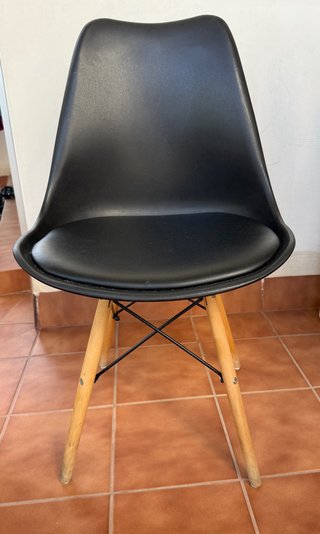 Conjunto 4 Sillas Nórdicas Negras