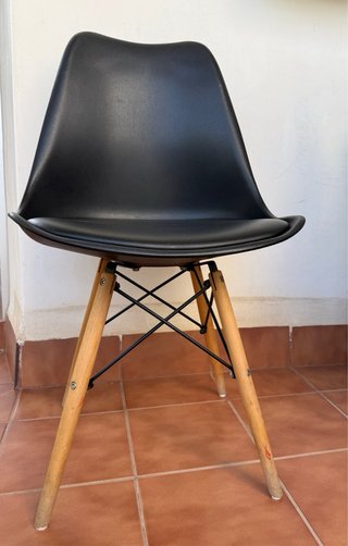 Conjunto 4 Sillas Nórdicas Negras