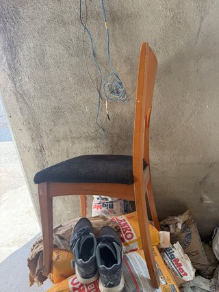 4 Sillas de Madera Tapizadas