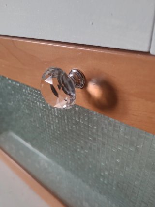 2 pomos de cristal