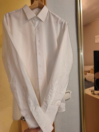 Camisa de vestir a cuadros para hombre
