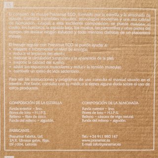 Esterilla y almohada de acupresión