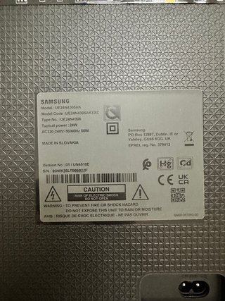 Televisor Samsung 24 Negro