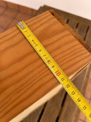 Caja de madera con tapa para restaurar