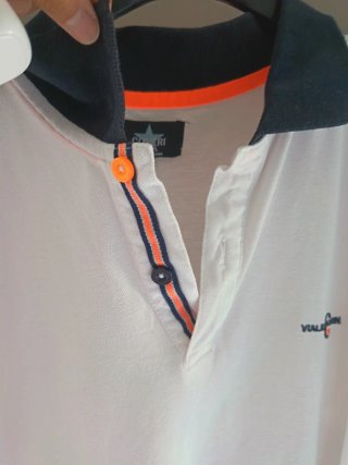 Polo Coveri Bianco Arancione Taglia M