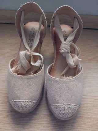 Alpargatas Beige con Cuña