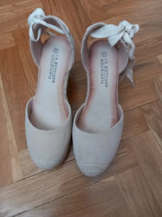 Alpargatas Beige con Cuña