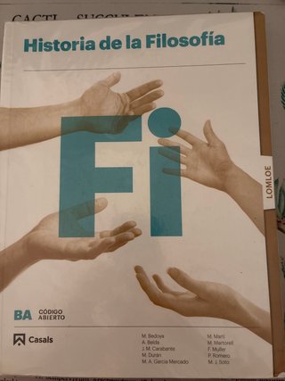 Historia de la filosofía Bachillerato 2