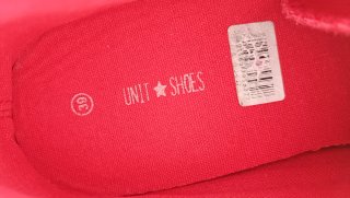 Zapatillas lona rojas talla 39