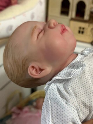 Muñeco Reborn pelo pintado