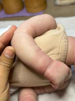 Muñeco Reborn pelo pintado