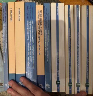 Lote 10 libros UNED Geografía e Historia