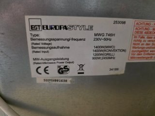 Horno Microondas Convección Grill