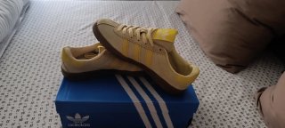 Zapatillas Adidas Talla 38 Beige y Amarillo