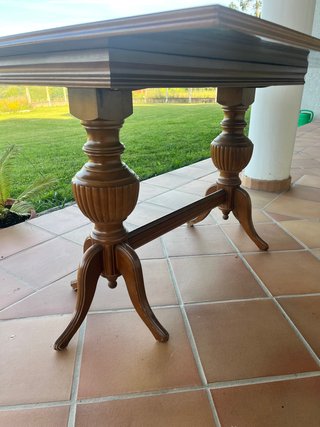 Mesa extensible vintage de madera