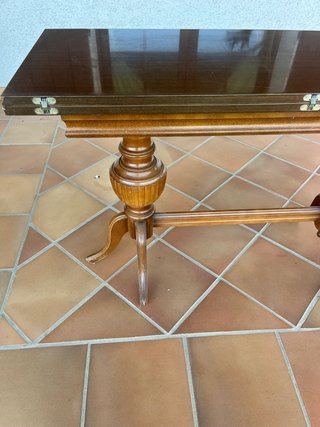 Mesa extensible vintage de madera