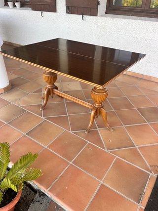 Mesa extensible vintage de madera