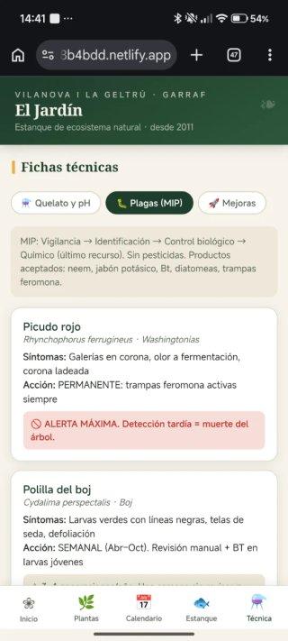 Organiza tus tareas para el jardín y estanque