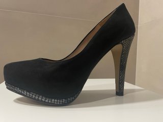 Zapatos negros tacón plataforma