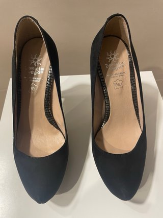 Zapatos negros tacón plataforma