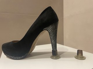 Zapatos negros tacón plataforma