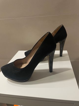 Zapatos negros tacón plataforma