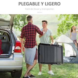 Tumbona Plegable con Respaldo Ajustable