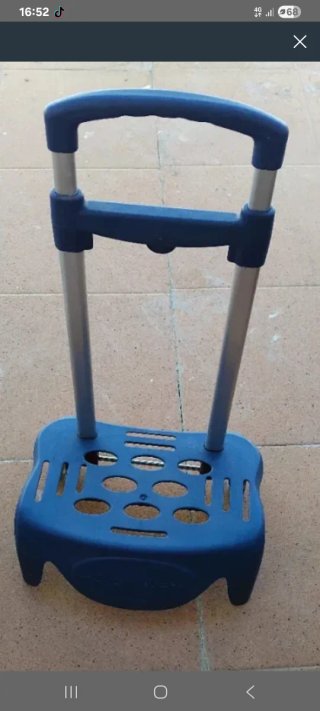 Carro mochila escolar azul